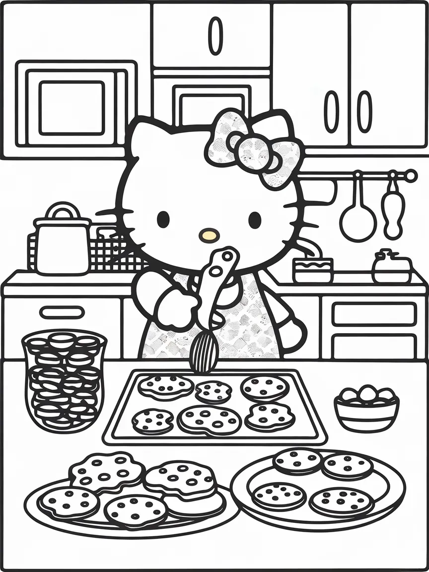 Hello kitty coloring pages - 1133 | ColoringPagesDesign