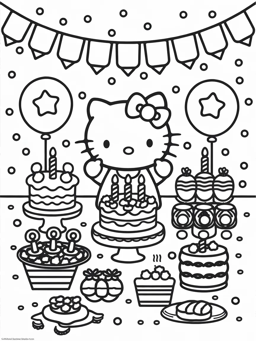 Hello kitty coloring pages - 1135 | ColoringPagesDesign