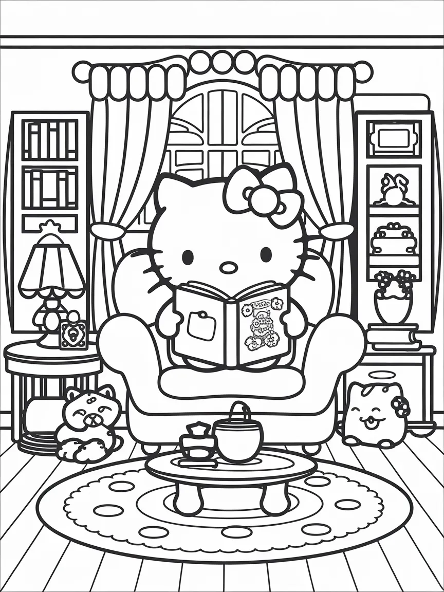 Hello kitty coloring pages - 1136 | ColoringPagesDesign