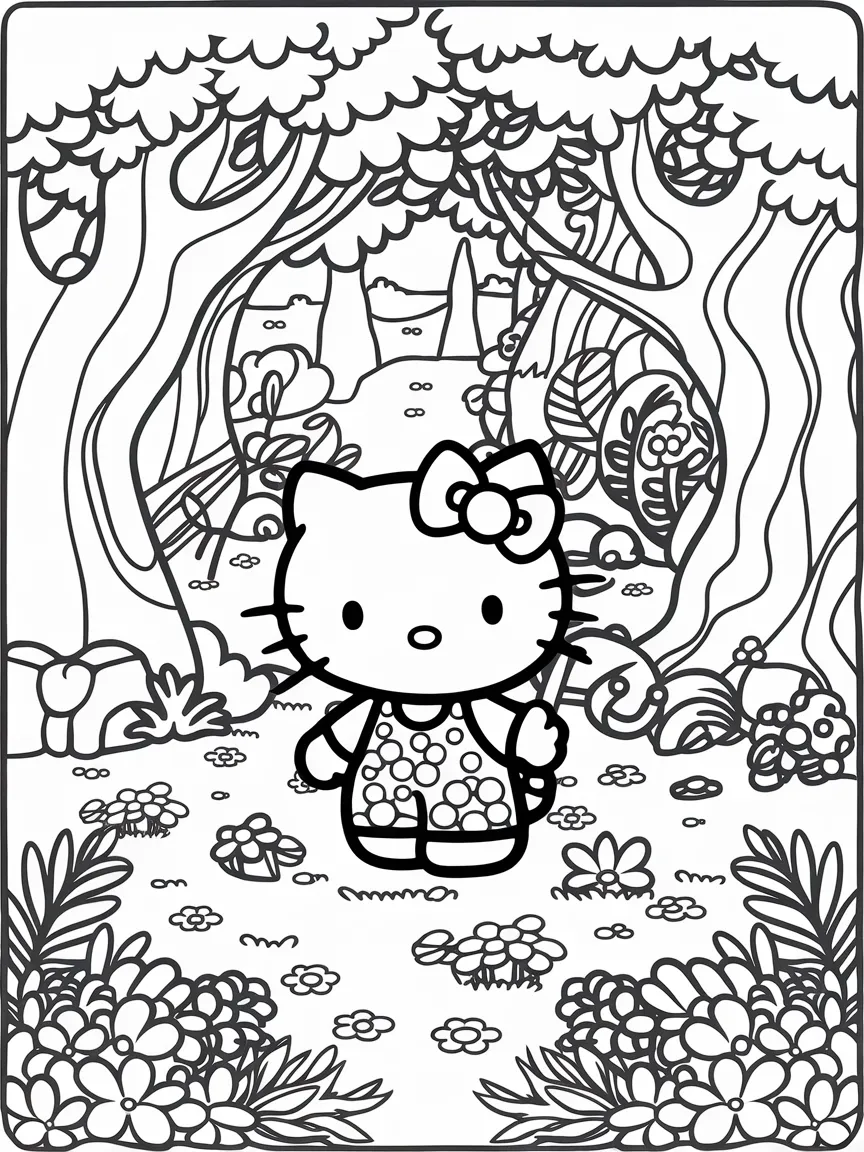 Hello kitty coloring pages - 1138 | ColoringPagesDesign