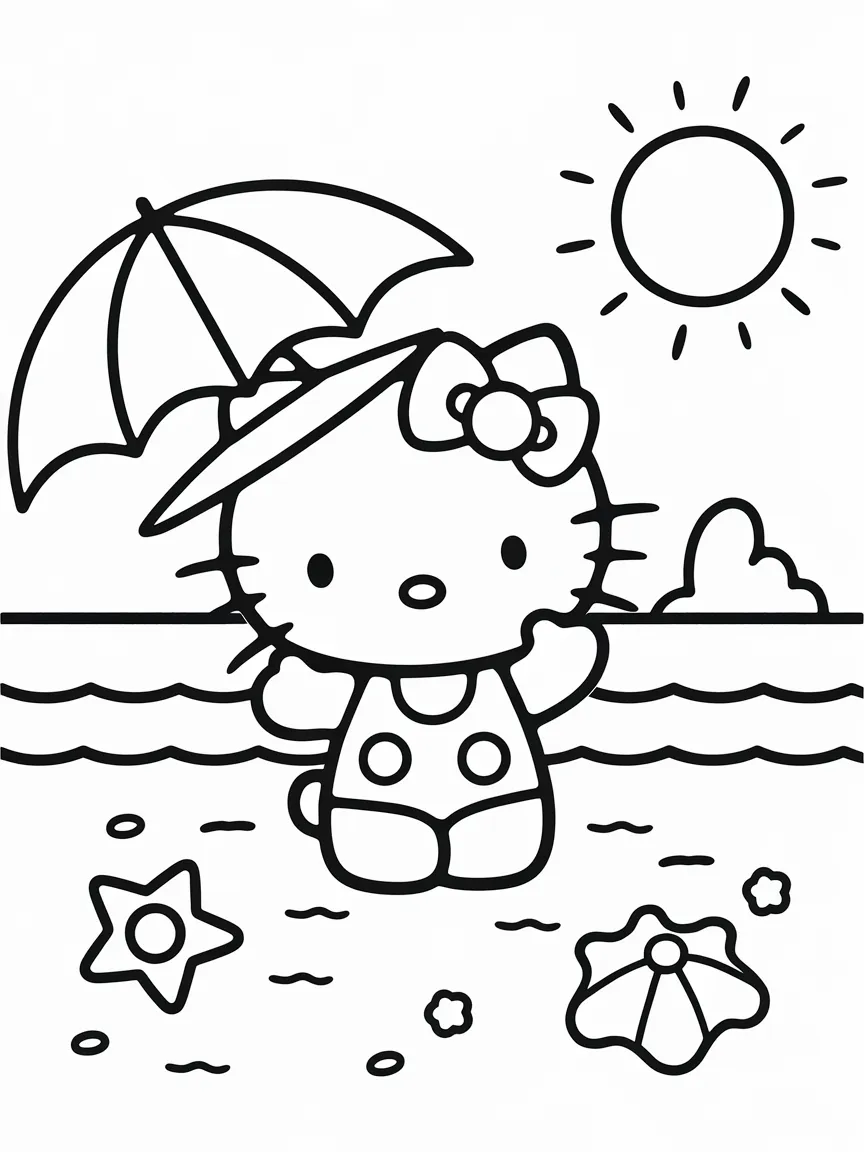 Hello kitty coloring pages - 1139 | ColoringPagesDesign