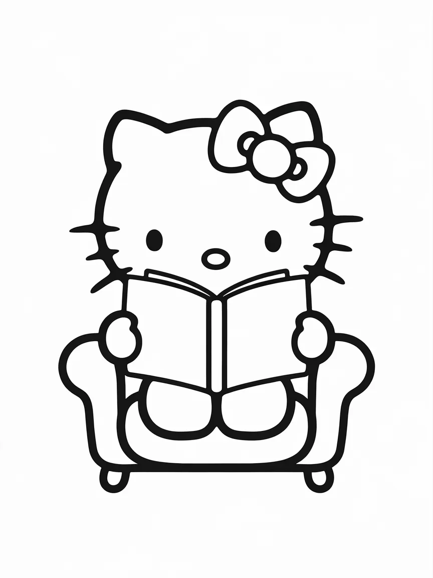 Hello kitty coloring pages - 2168 | ColoringPagesDesign