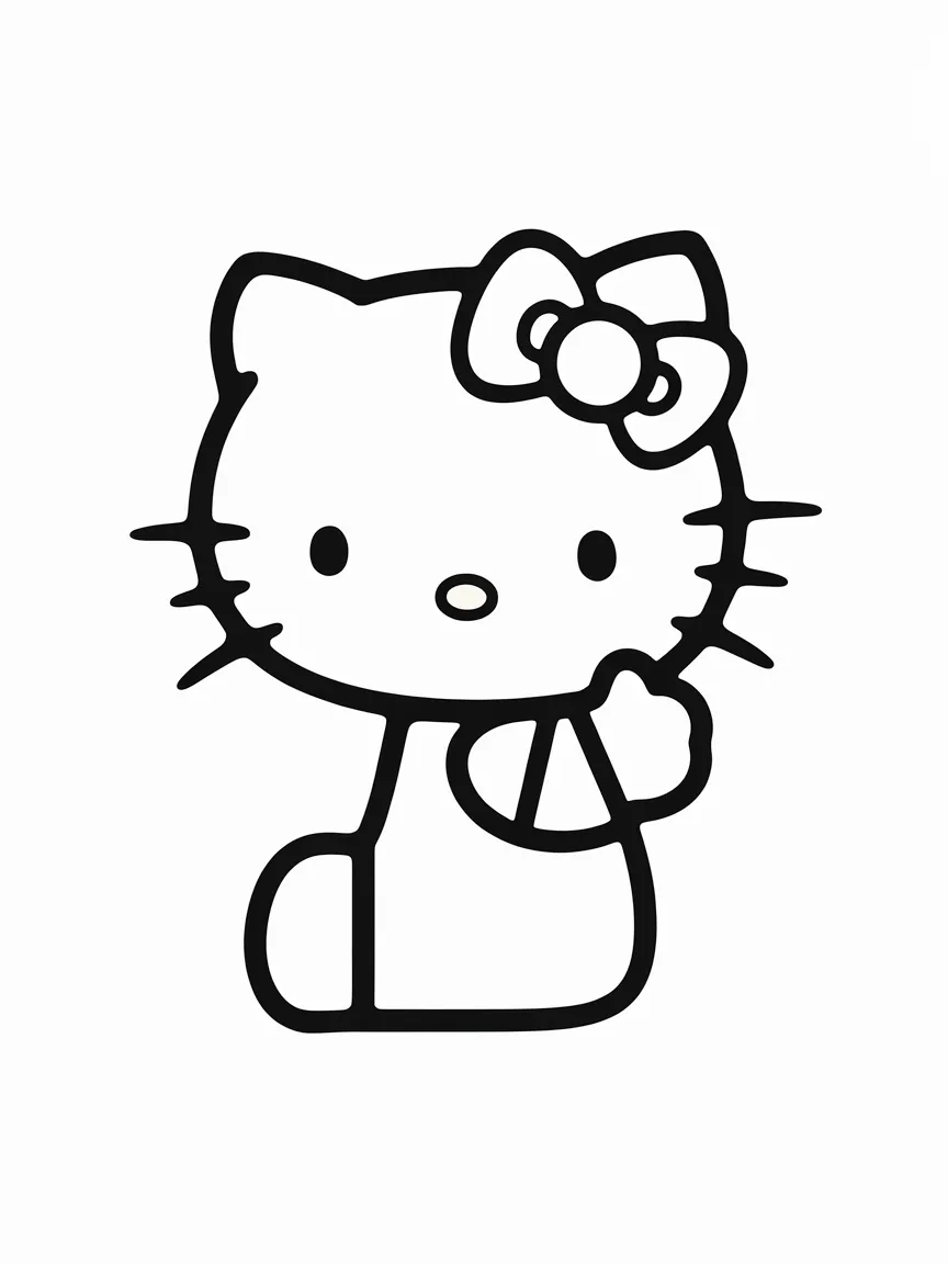 Hello kitty coloring pages - 2170 | ColoringPagesDesign