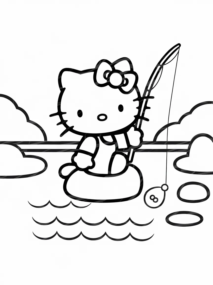 Hello kitty coloring pages - 2171 | ColoringPagesDesign