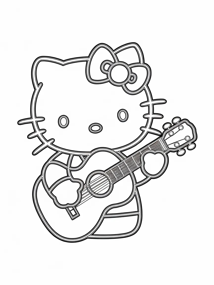 Hello kitty coloring pages - 2172 | ColoringPagesDesign