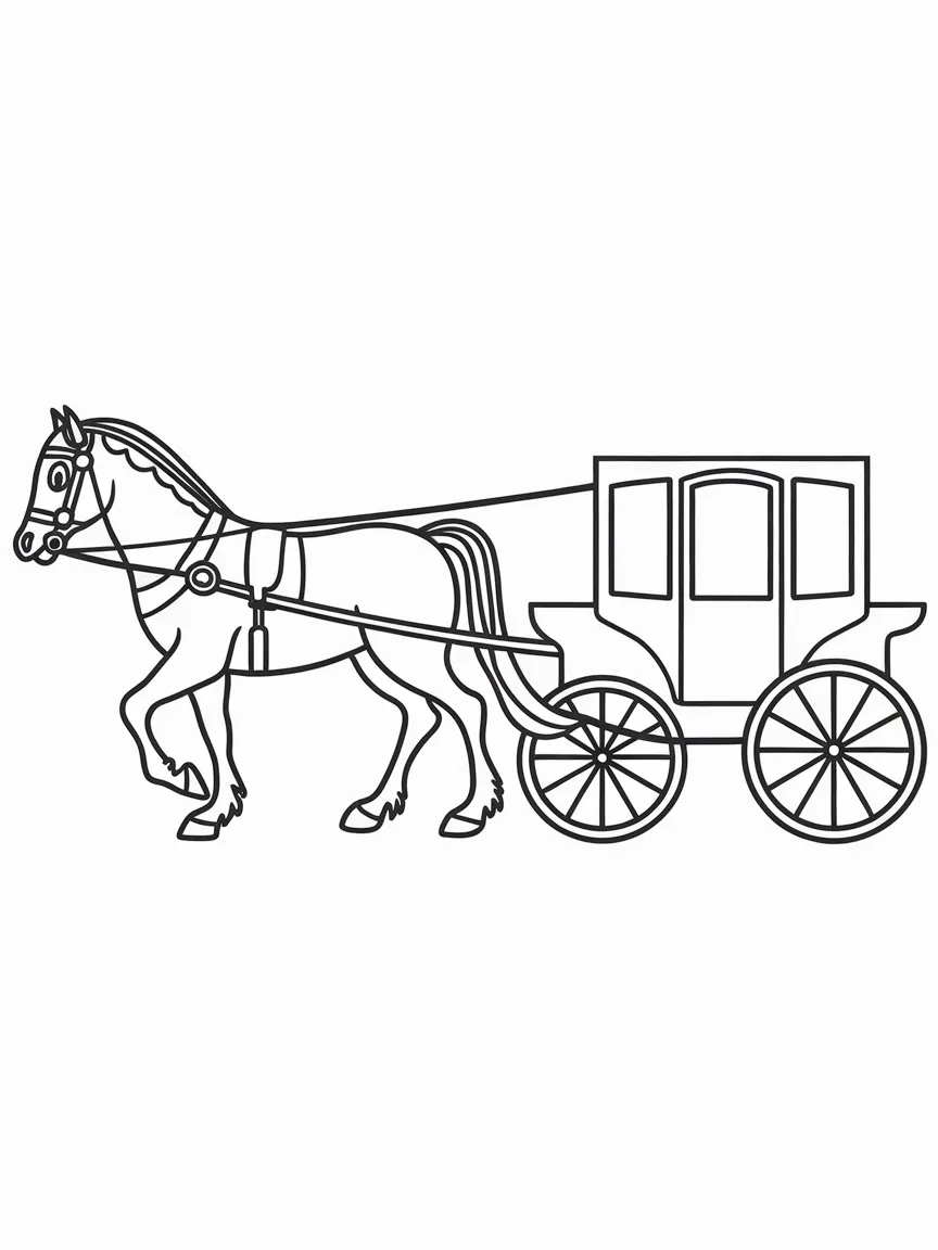 Horse coloring pages - 1428 | ColoringPagesDesign