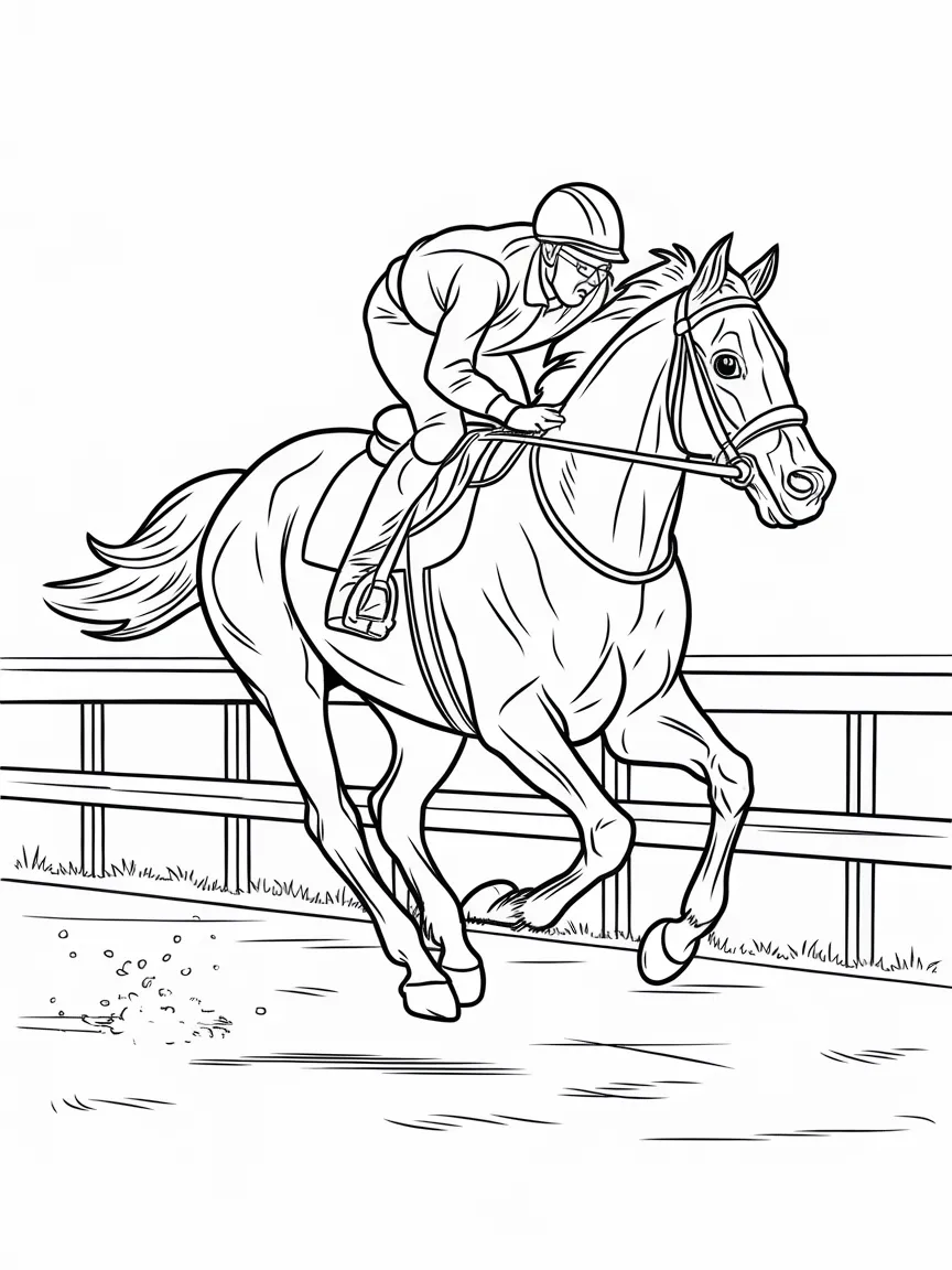 Horse coloring pages - 1429 | ColoringPagesDesign