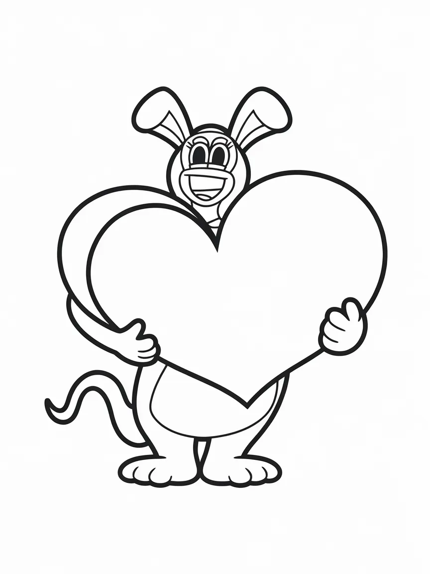 Huggy wuggy coloring pages - 1877 | ColoringPagesDesign