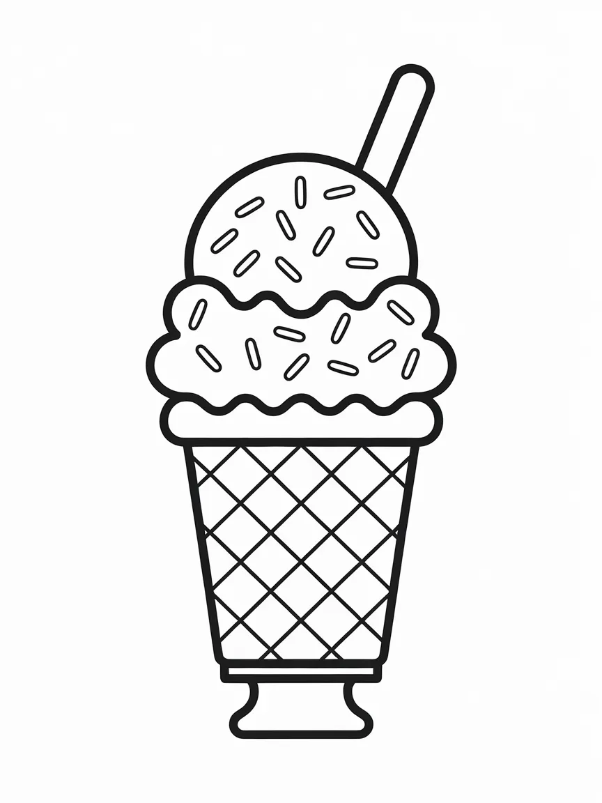 Ice cream coloring pages - 763 | ColoringPagesDesign