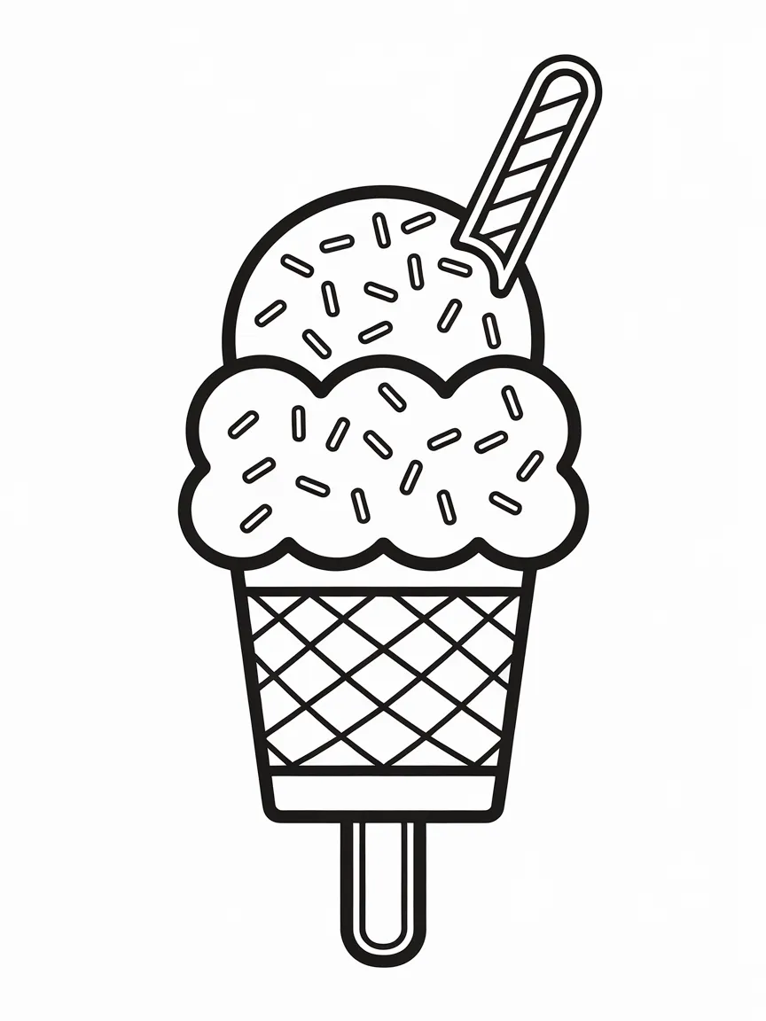 Ice cream coloring pages - 764 | ColoringPagesDesign