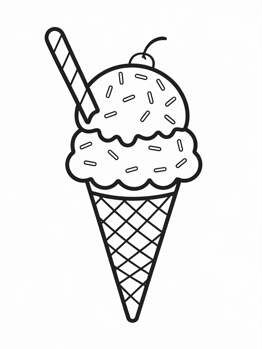 Ice cream coloring pages - 765 | ColoringPagesDesign