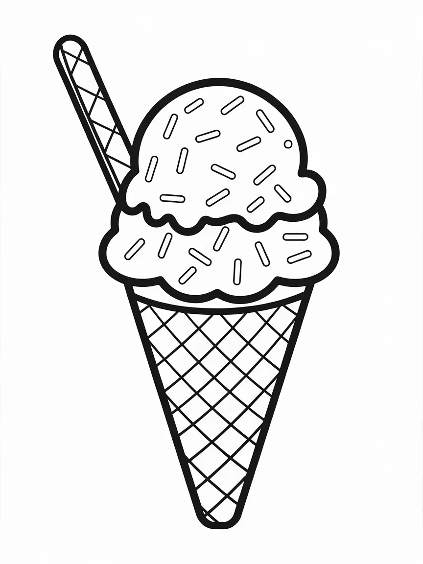 Ice cream coloring pages - 766 | ColoringPagesDesign