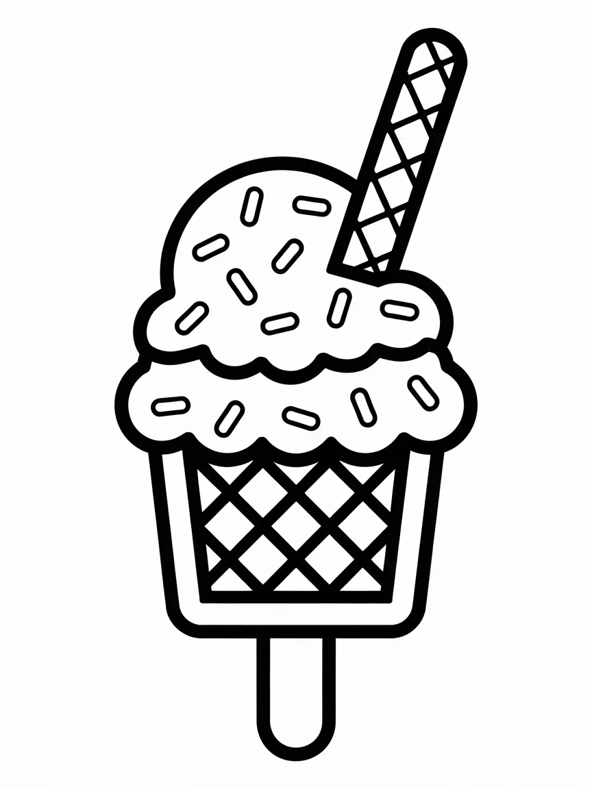 Ice cream coloring pages - 767 | ColoringPagesDesign