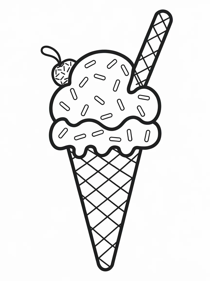 Ice cream coloring pages - 768 | ColoringPagesDesign