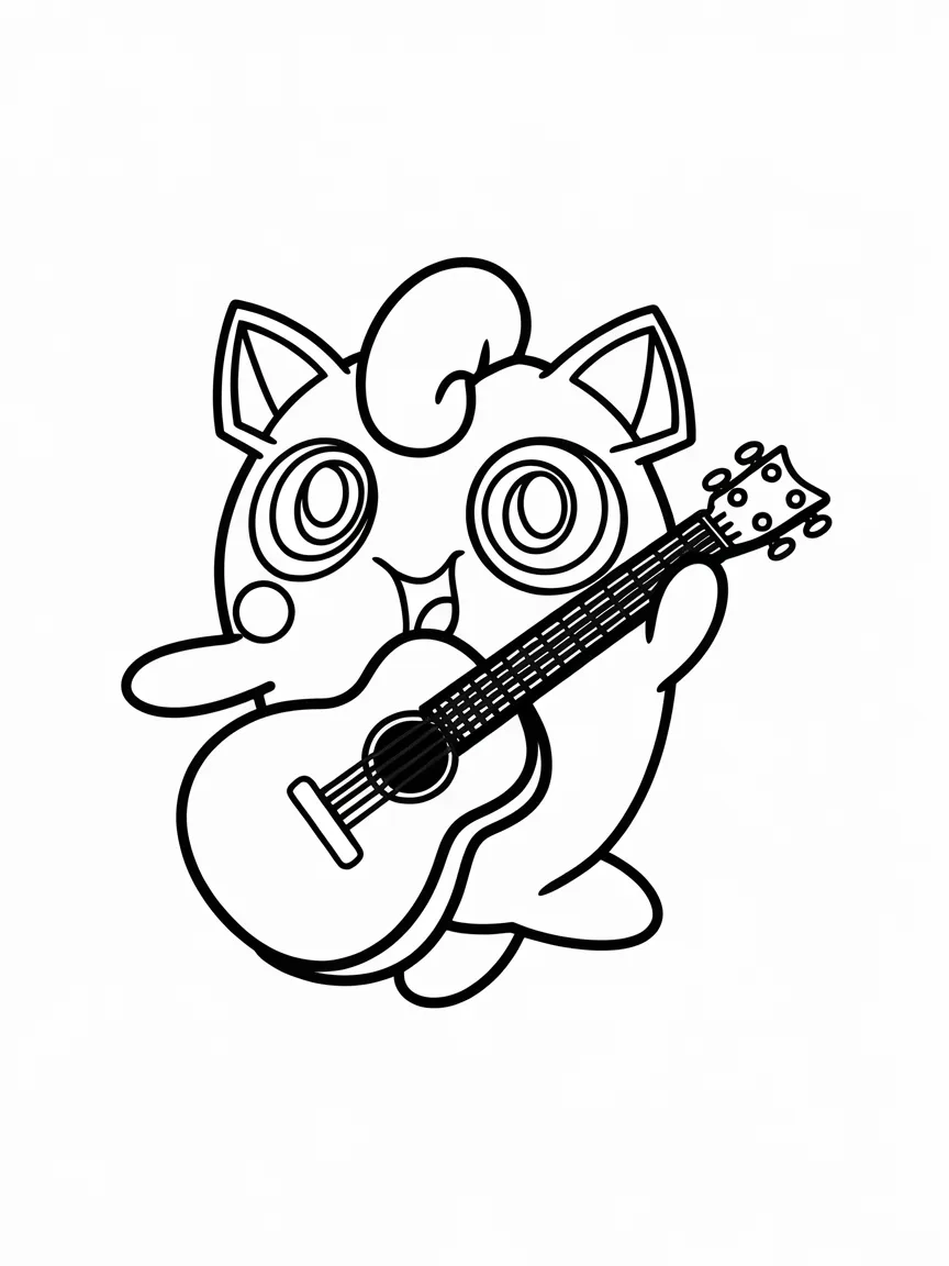 Jigglypuff coloring pages - 1972 | ColoringPagesDesign