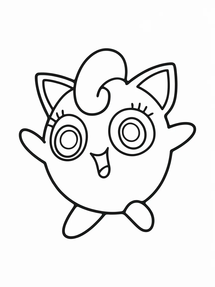 Jigglypuff coloring pages - 1974 | ColoringPagesDesign