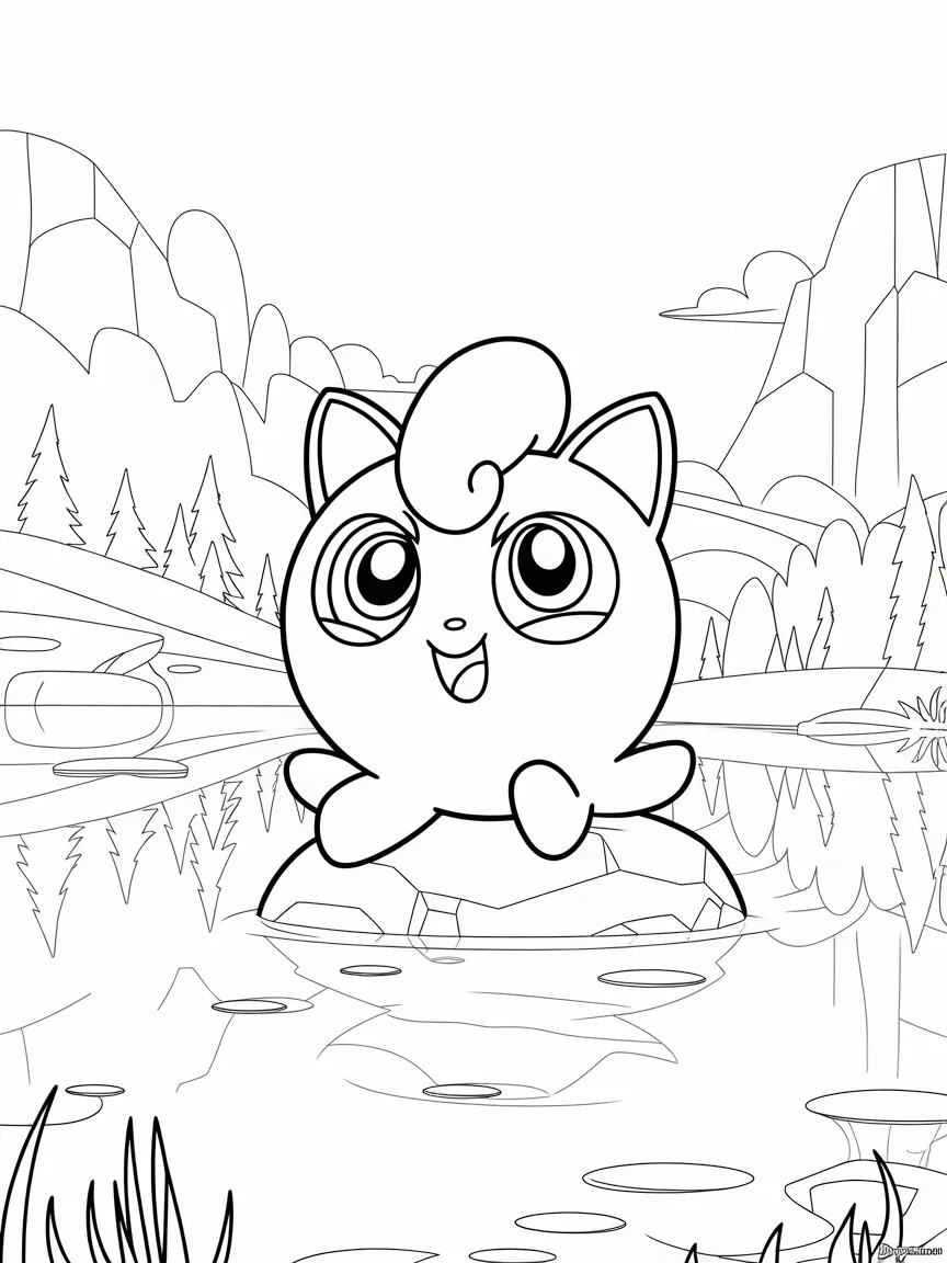 Jigglypuff coloring pages - 1980 | ColoringPagesDesign