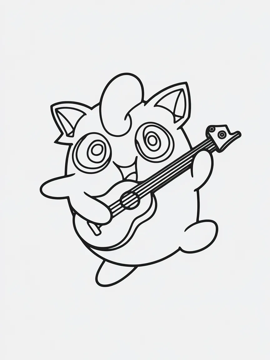 Jigglypuff coloring pages - 1981 | ColoringPagesDesign