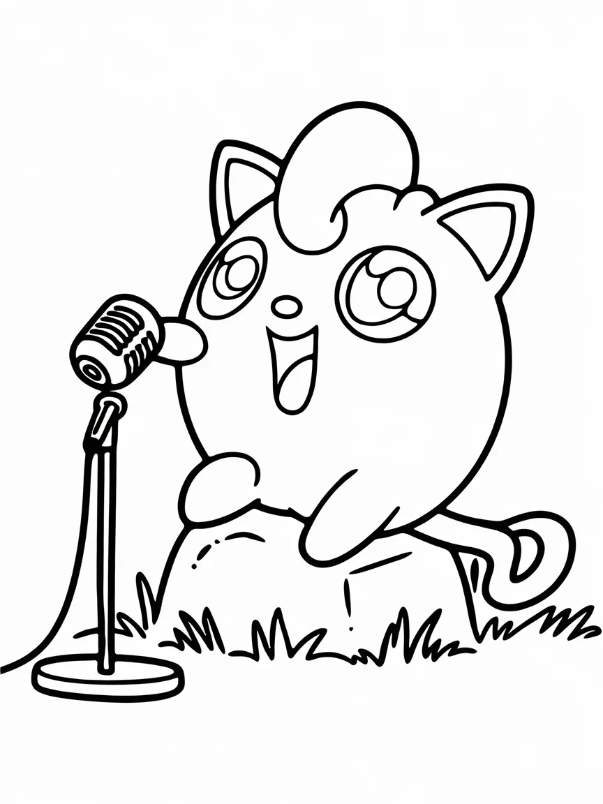 Jigglypuff coloring pages - 2474 | ColoringPagesDesign