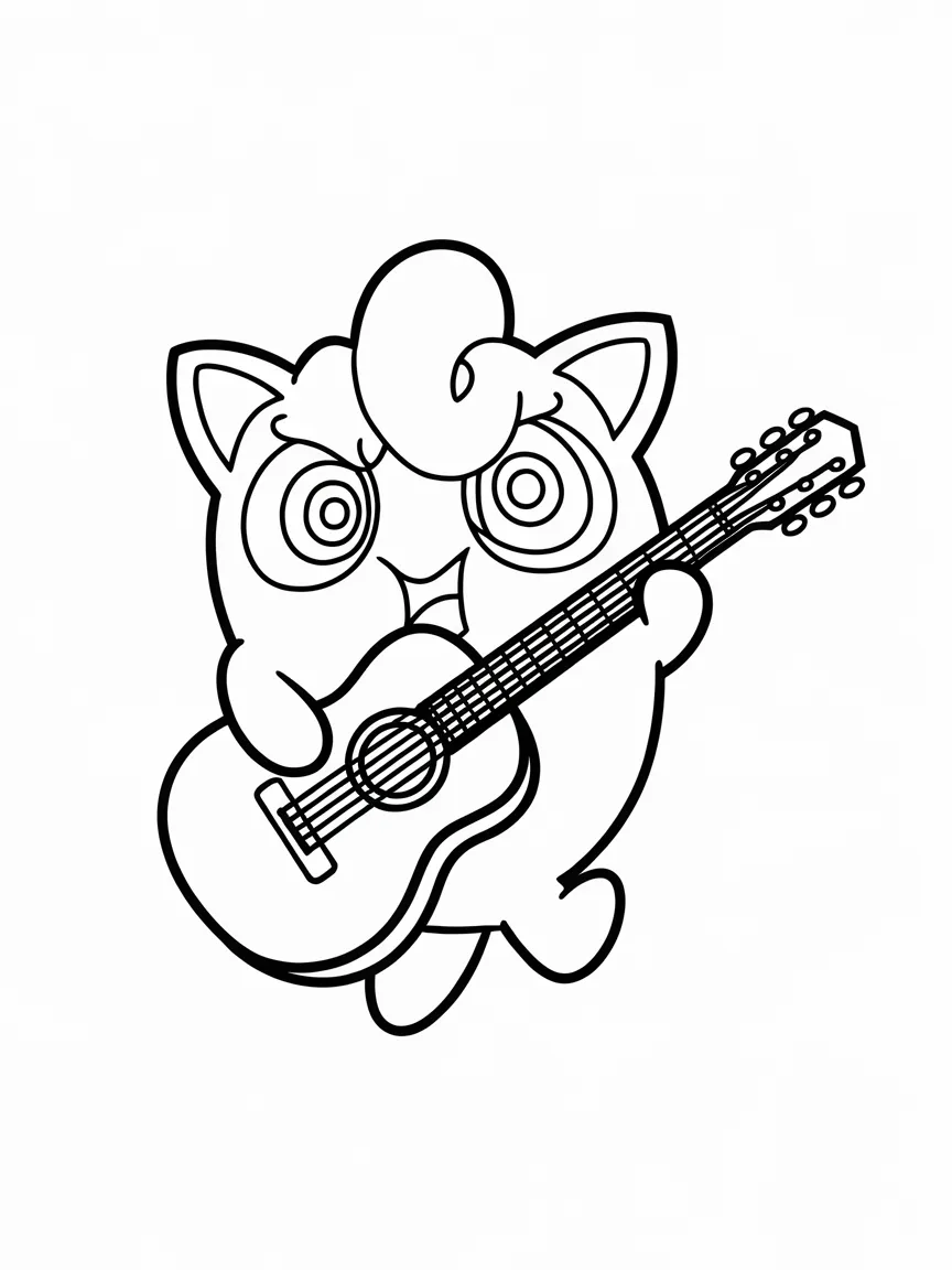 Jigglypuff coloring pages - 2475 | ColoringPagesDesign