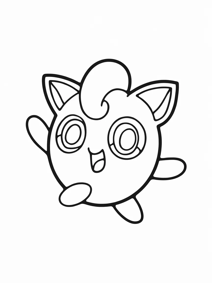 Jigglypuff coloring pages - 2478 | ColoringPagesDesign