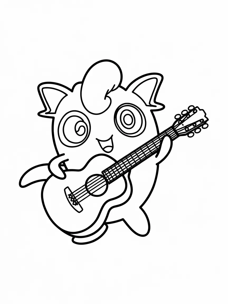 Jigglypuff coloring pages - 2479 | ColoringPagesDesign