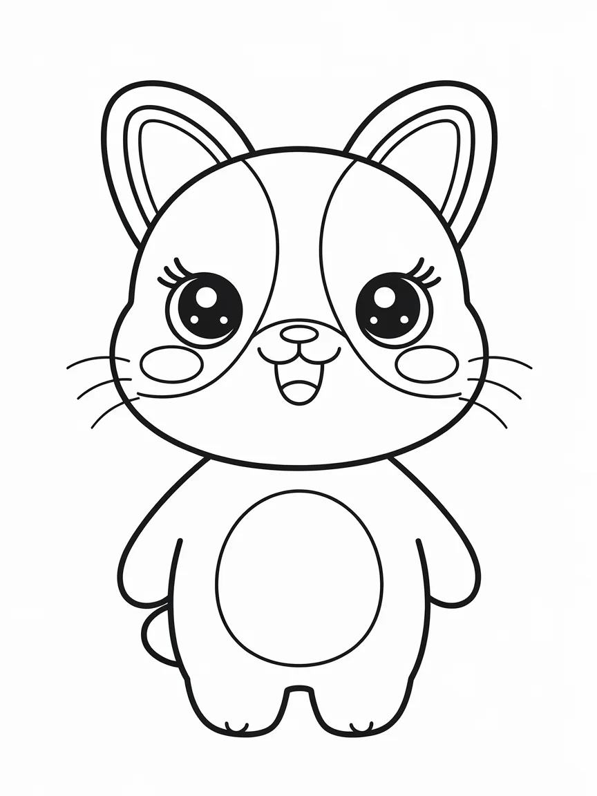 Kawaii coloring pages - 431 | ColoringPagesDesign