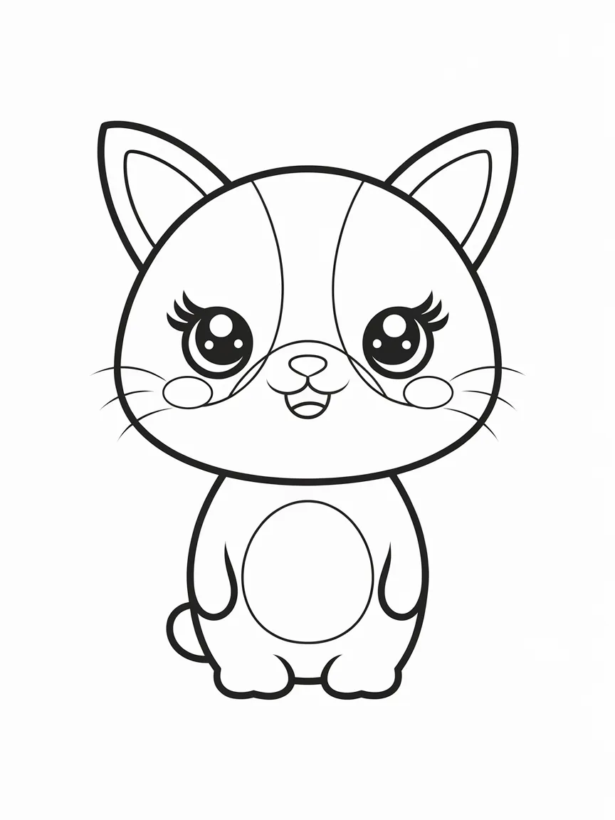 Kawaii coloring pages - 432 | ColoringPagesDesign