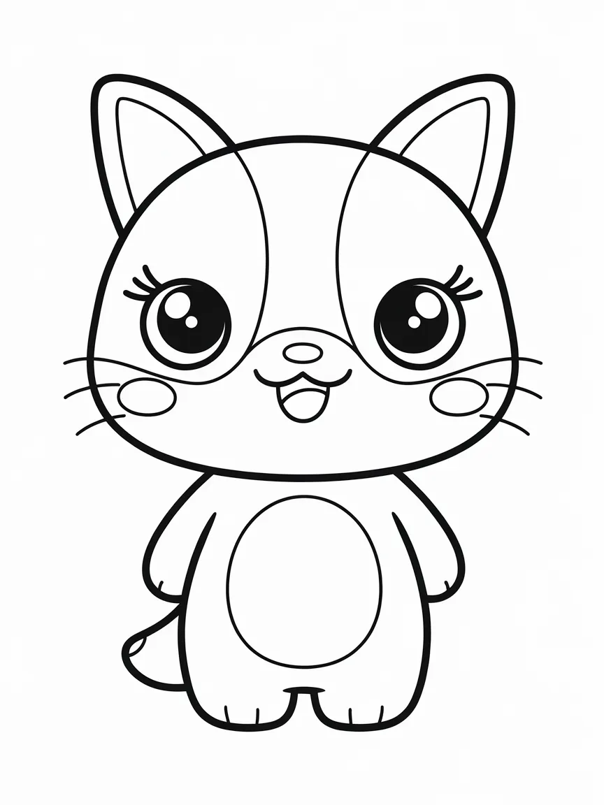 Kawaii coloring pages - 433 | ColoringPagesDesign