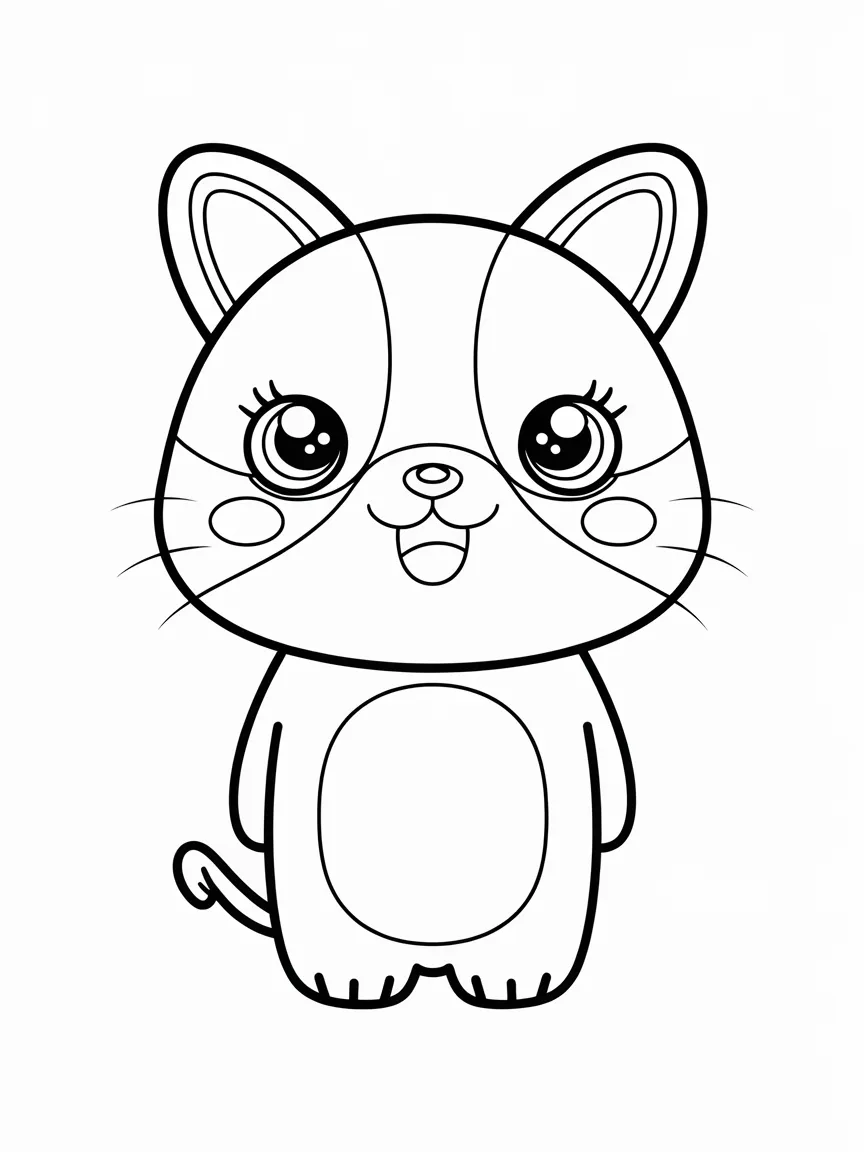 Kawaii coloring pages - 434 | ColoringPagesDesign