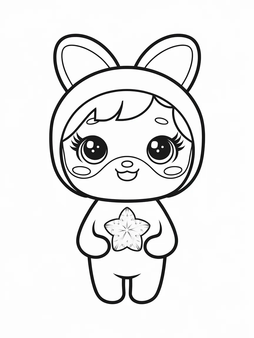 Kawaii coloring pages - 435 | ColoringPagesDesign