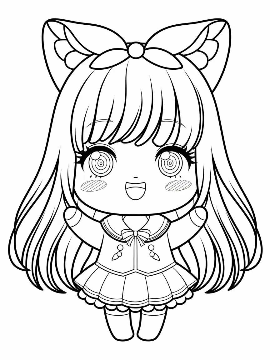 Kawaii coloring pages - 438 | ColoringPagesDesign