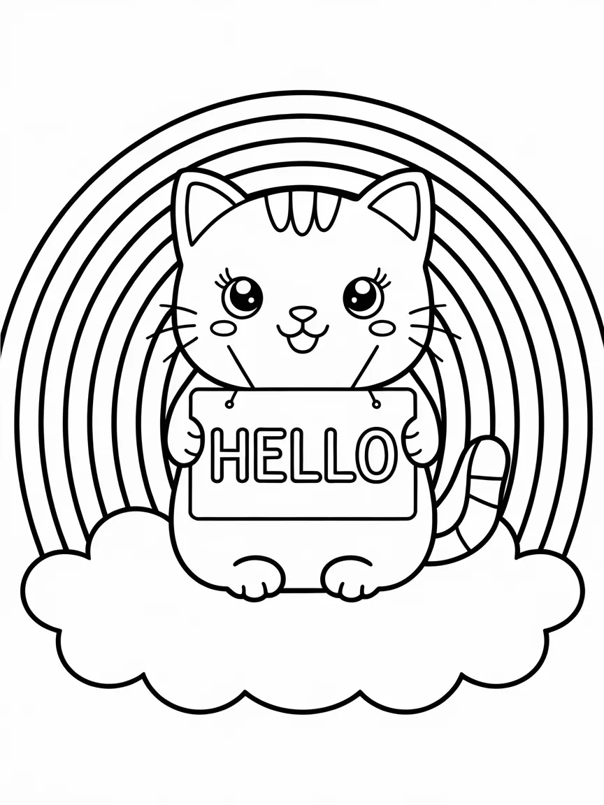 Kawaii coloring pages - 1674 | ColoringPagesDesign