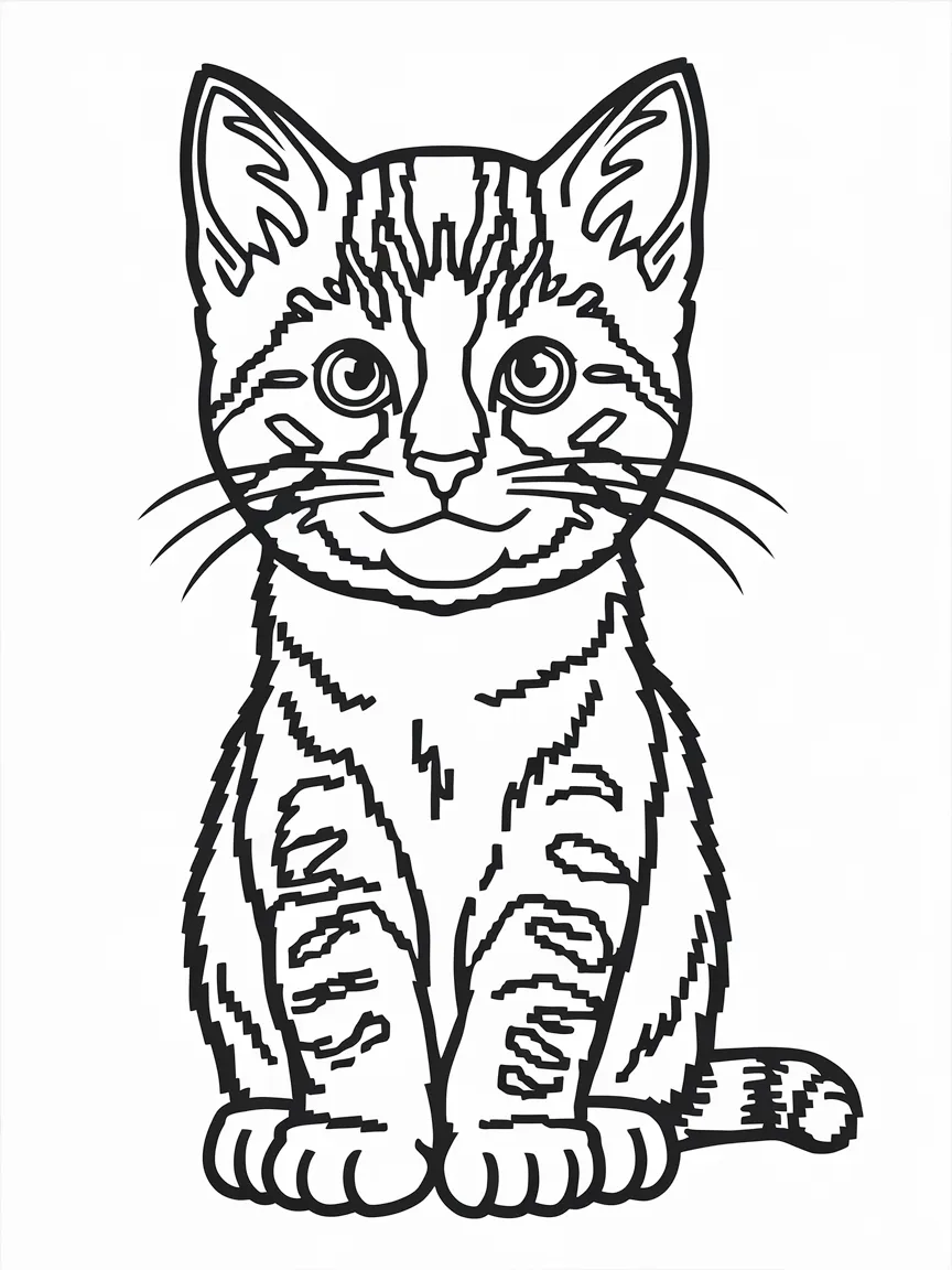 Kitten coloring pages - 756 | ColoringPagesDesign