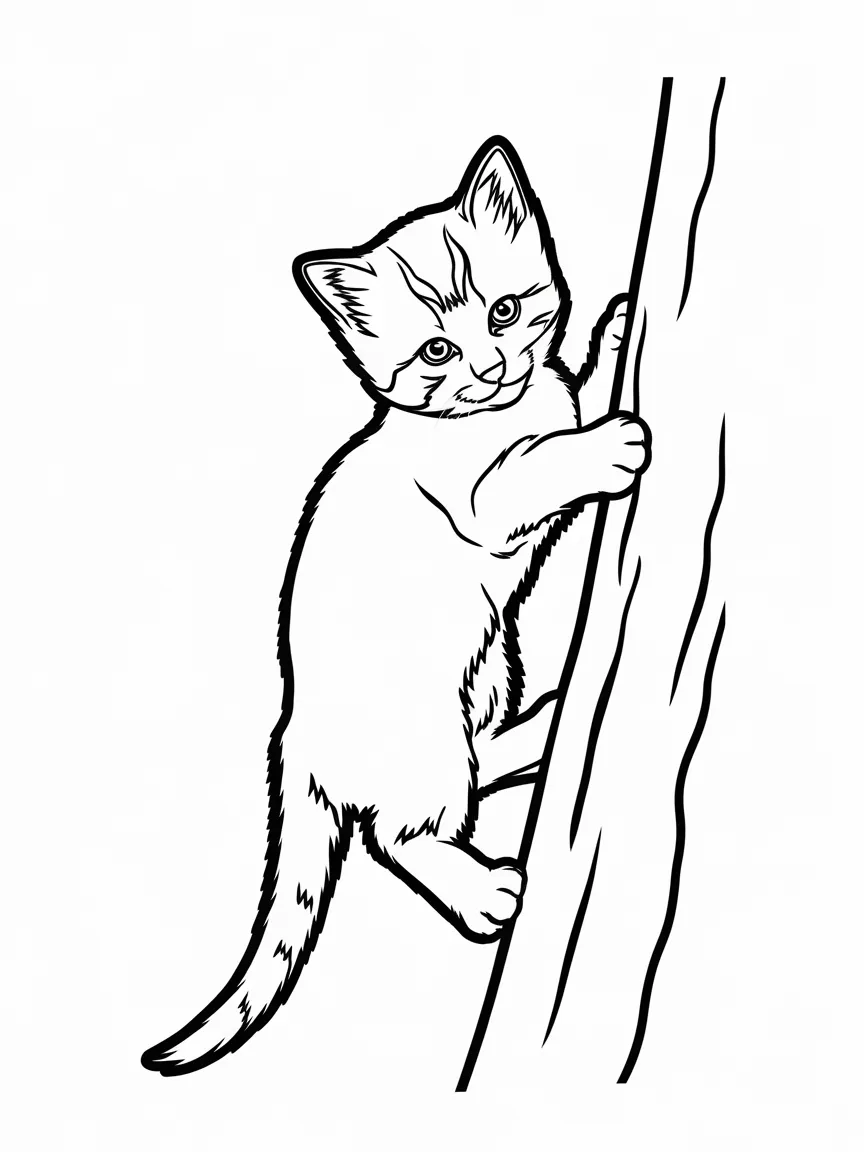 Cat coloring pages - 1693 | ColoringPagesDesign