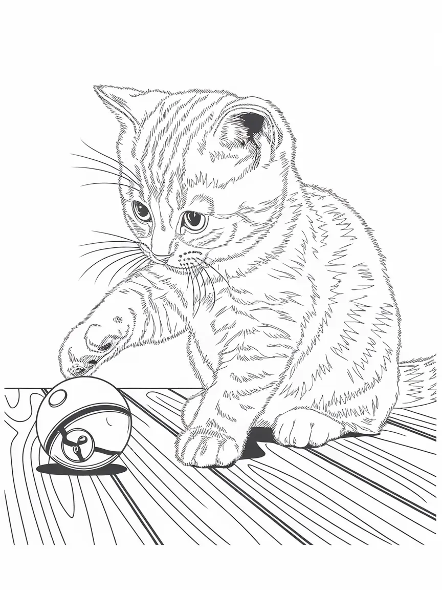 Cat coloring pages - 1694 | ColoringPagesDesign