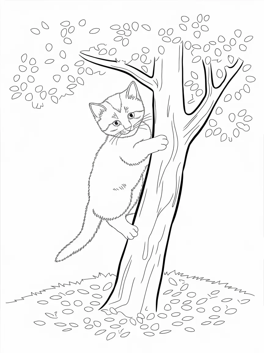 Cat coloring pages - 1696 | ColoringPagesDesign