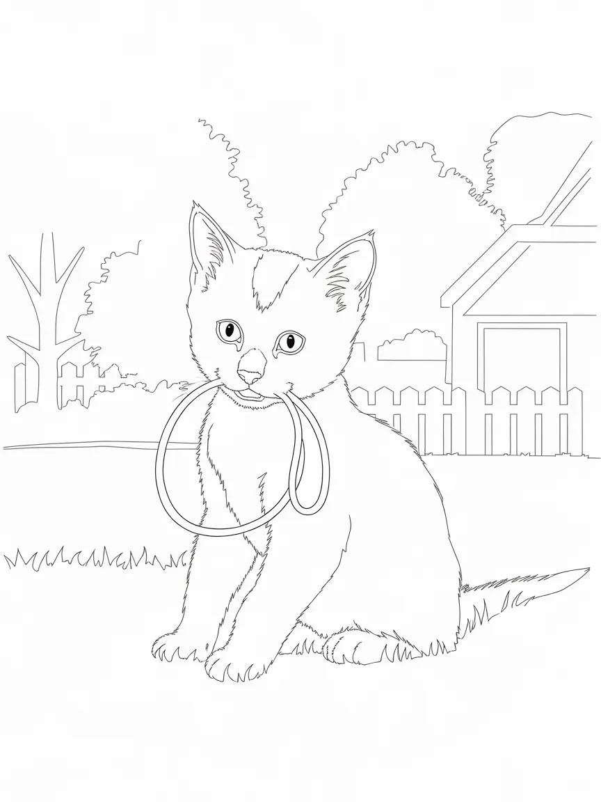 Cat coloring pages - 1698 | ColoringPagesDesign