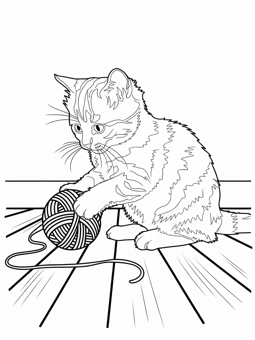 Cat coloring pages - 1699 | ColoringPagesDesign