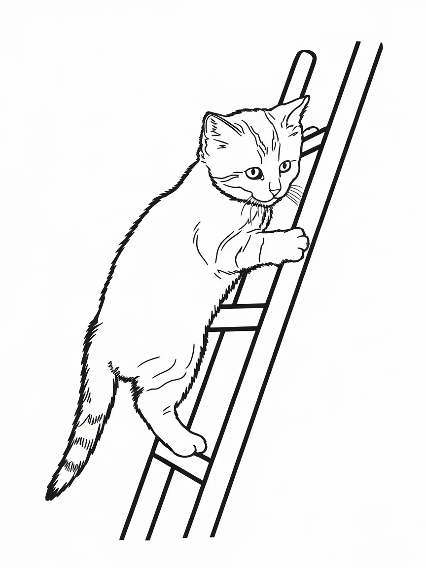 Cat coloring pages - 1700 | ColoringPagesDesign