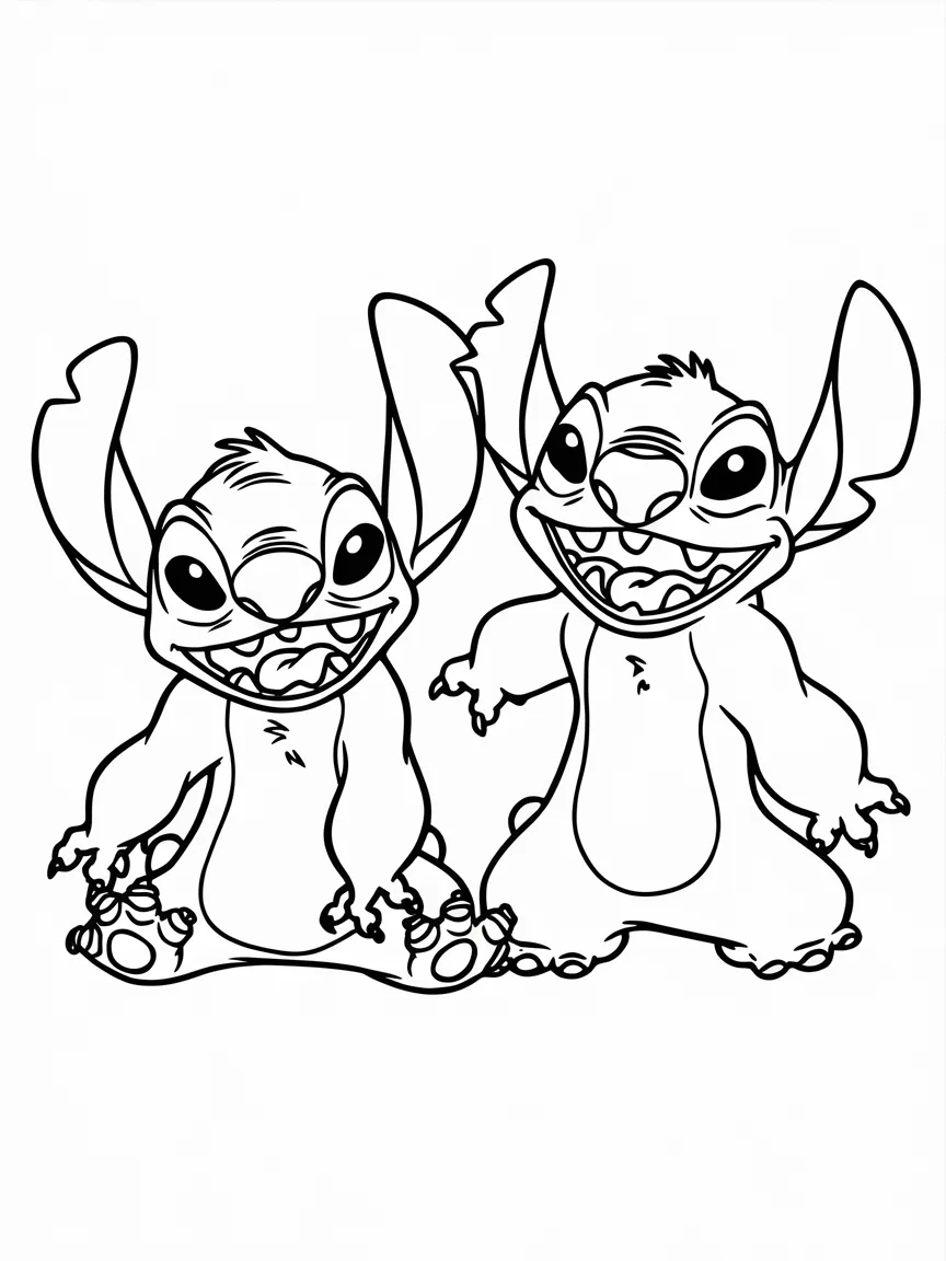 Lilo and stitch coloring pages - 896 | ColoringPagesDesign