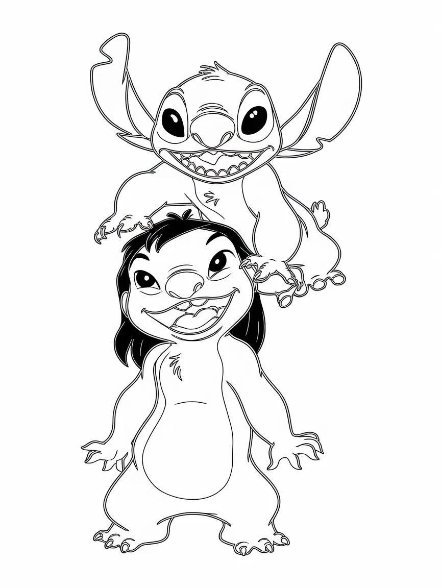 Lilo and stitch coloring pages - 1782 | ColoringPagesDesign