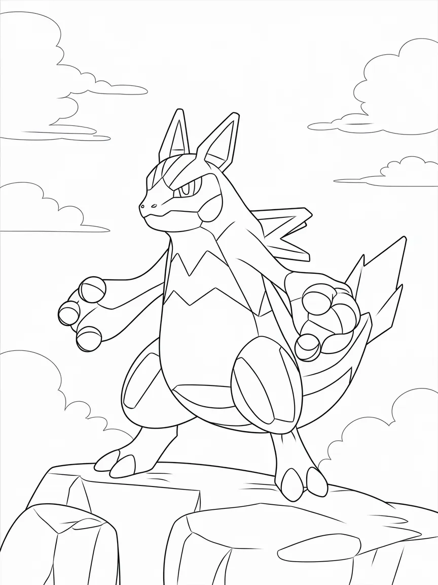 Lucario coloring pages - 2504 | ColoringPagesDesign