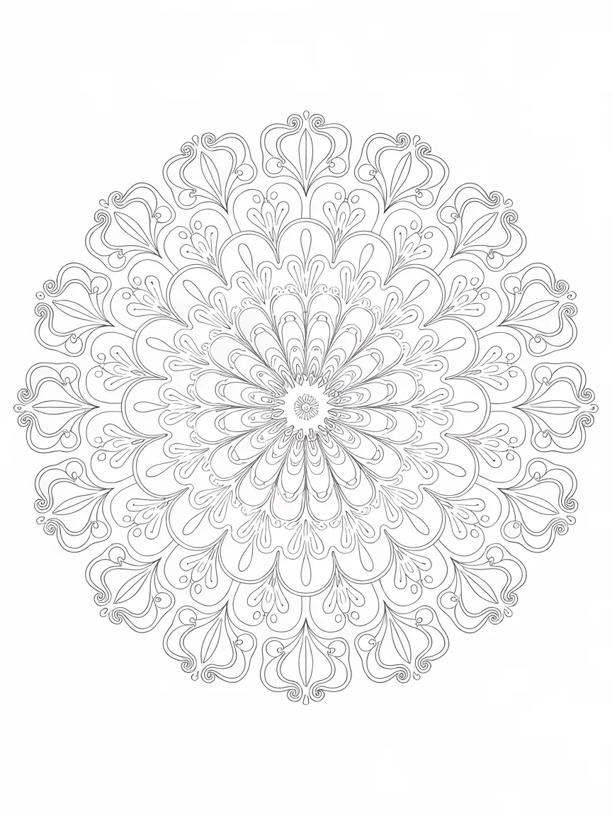 Mandala coloring pages - 354 | ColoringPagesDesign