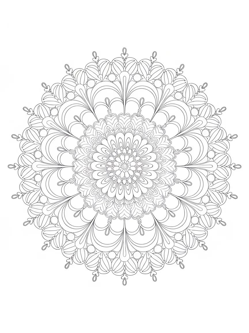 Mandala coloring pages - 355 | ColoringPagesDesign