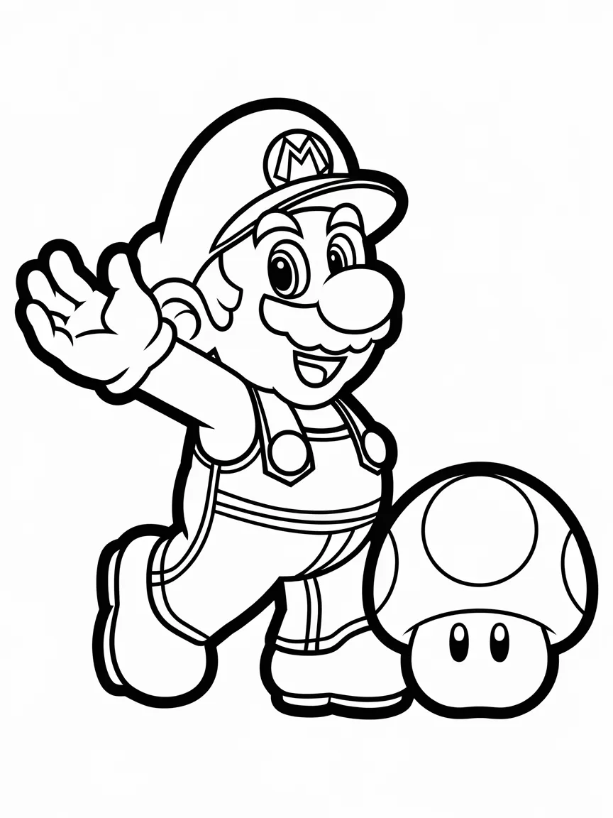 Mario coloring pages - 1355 | ColoringPagesDesign