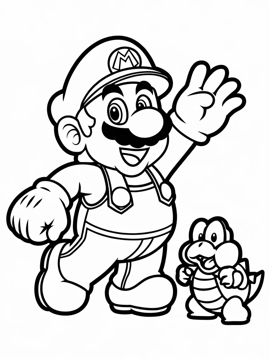 Mario coloring pages - 1358 | ColoringPagesDesign