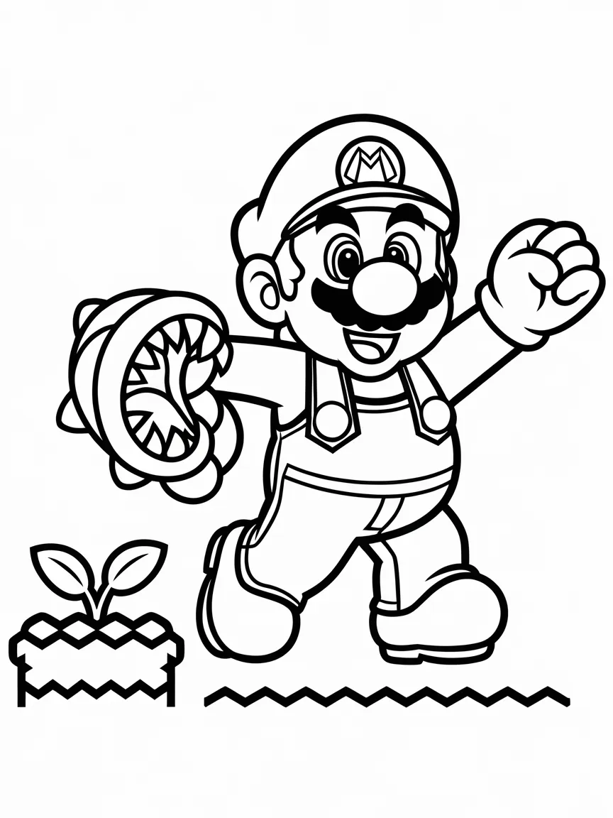 Mario coloring pages - 1360 | ColoringPagesDesign