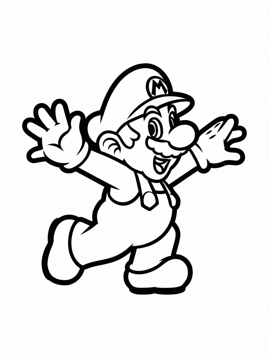 Mario coloring pages - 2219 | ColoringPagesDesign