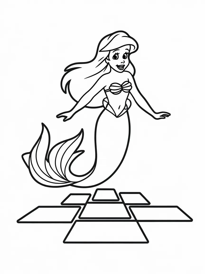 Little mermaid coloring pages - 2535 | ColoringPagesDesign